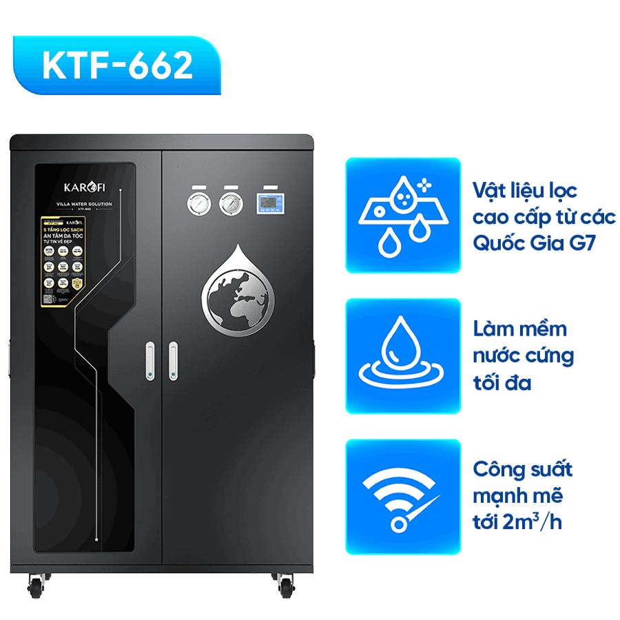 Máy lọc nước tổng đầu nguồn Karofi KTF- 662